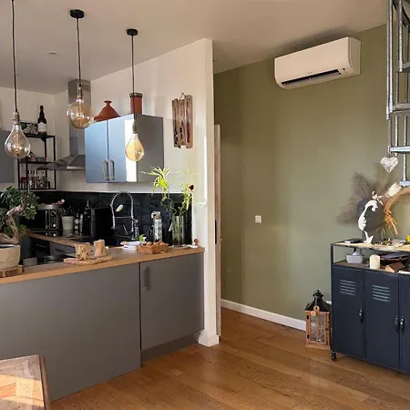 Duplex Climatise Avec Parking Et Borne Electrique Apartman